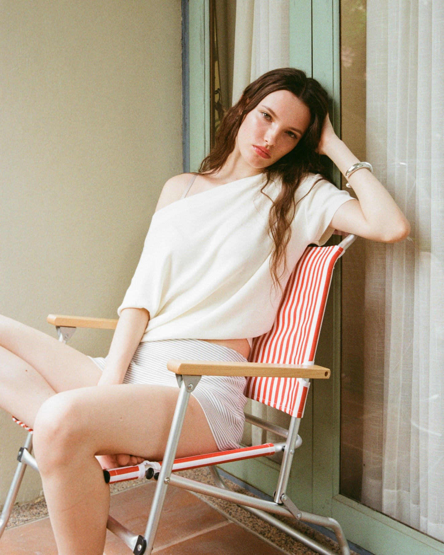 Marine Off-Shoulder Top